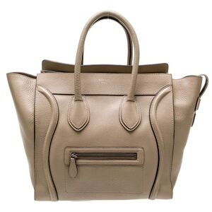 Celine Luggage Mini Taupe Phoebe Era | Auth | Great Condition